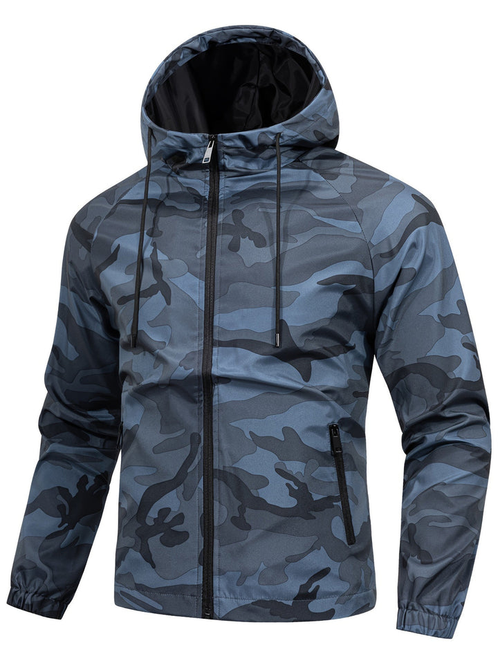 Heren Windjack | Camouflageprint & Capuchon | Duurzaam & Functioneel