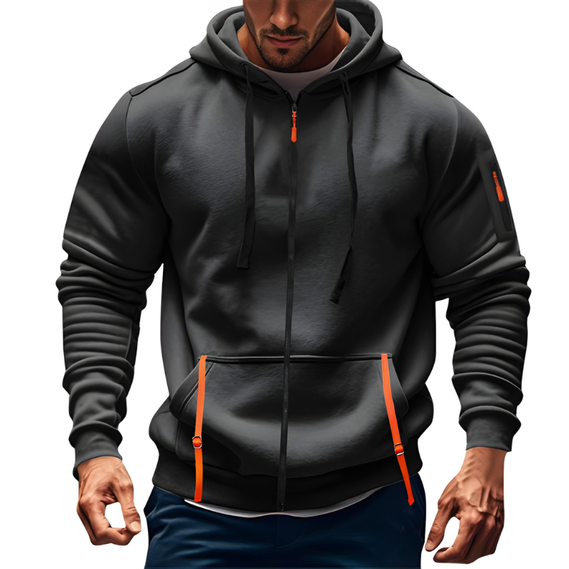 Heren Hoodie | Sportieve Zipper Sweater | Comfortabel & Casual Kleding