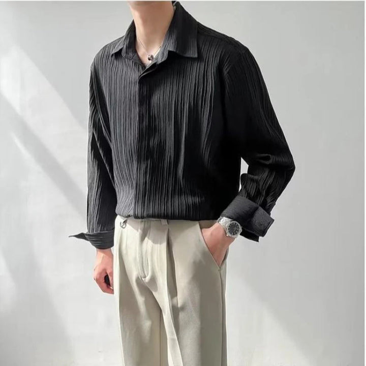 Heren Shirt | Vintage | Geplooid Design | Zomer