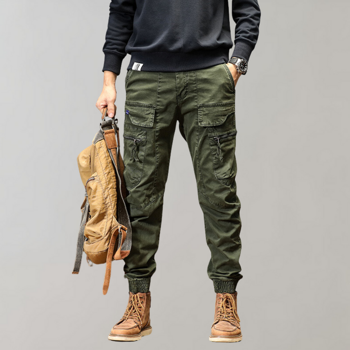 Heren Cargo Jogger | Multi-Pocket & Tactical | Techwear Katoen | Outdoor Kleding