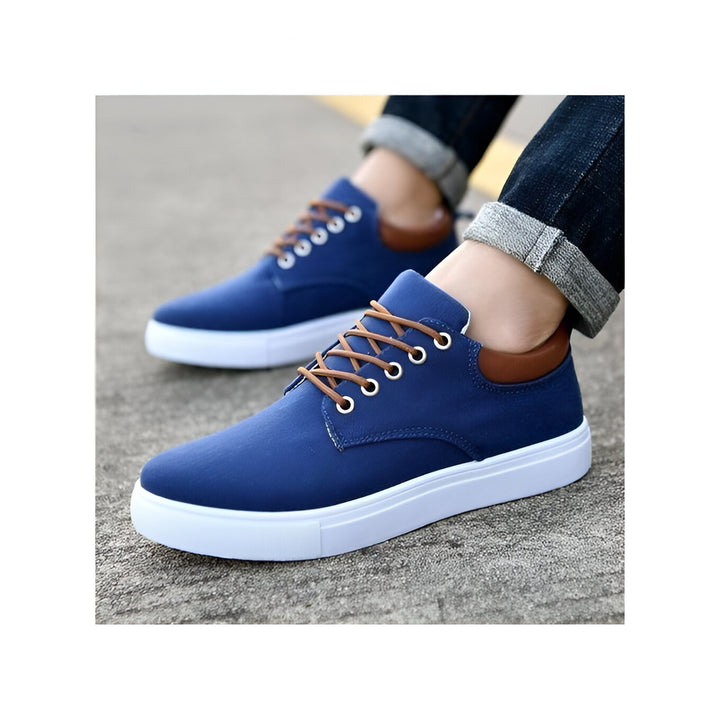 Heren Canvas Sneakers | Ademend & Lichtgewicht | Casual & Comfortabel | Vetersluiting