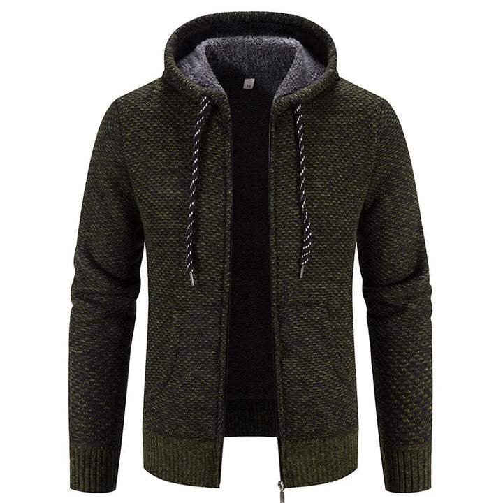 Vest Heren | Gebreid Cardigan met Capuchon | Comfortabele Jas Heren