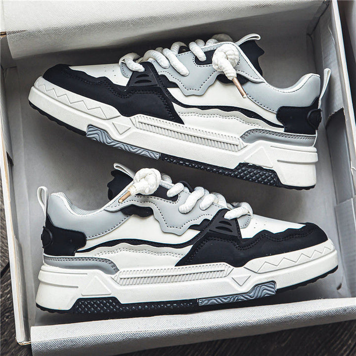 Heren Grove Straat Sneakers | Gelaagde Zool & Retro Look | Comfort & Hoogte