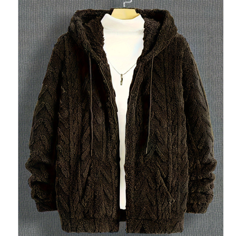 Winterjas Heren | Hooded Cardigan Jas | Warm & Trendy Design
