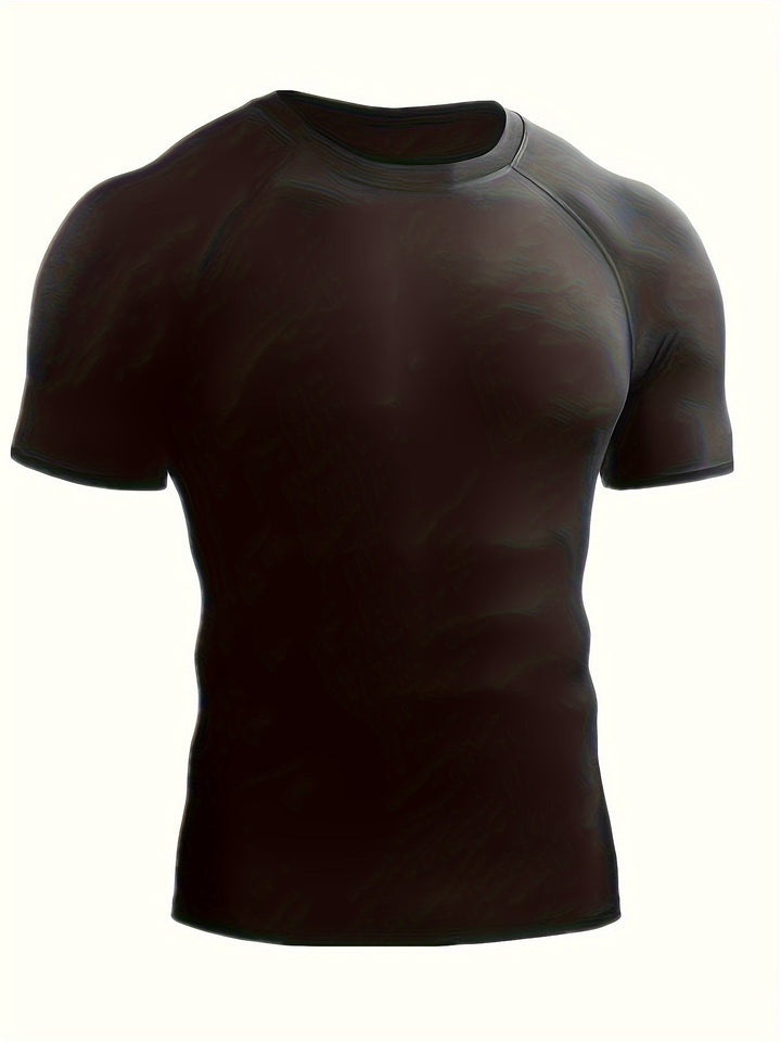 Heren Compressie Shirt | Slimfit | Korte Mouw | Zomer