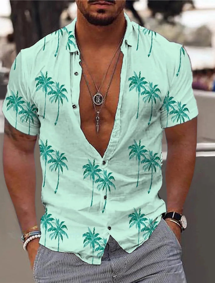 Heren Shirt | Getailleerd | Met Knoopjes | Zomer