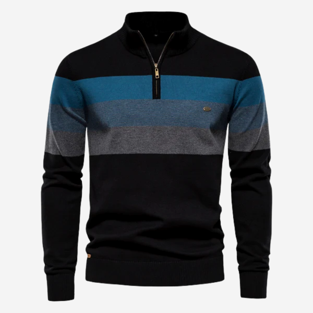 Zachte en warme Gestreepte trui voor mannen Comfortabel en casual stijl | Philip