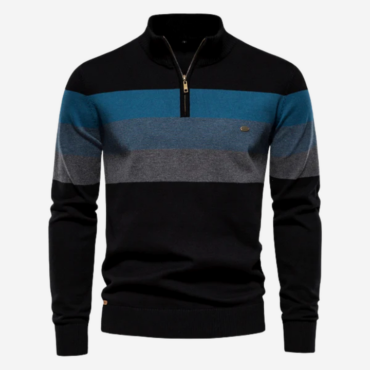 Zachte en warme Gestreepte trui voor mannen Comfortabel en casual stijl | Philip