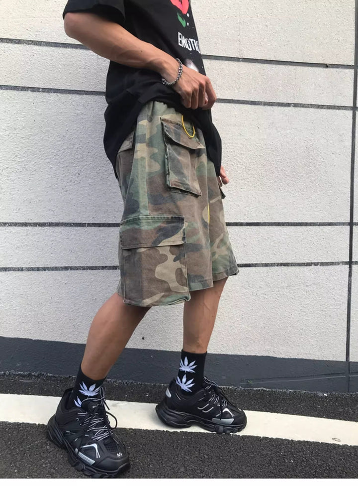 Heren Cargo Shorts | Vintage | Utility Zakken | Zomer