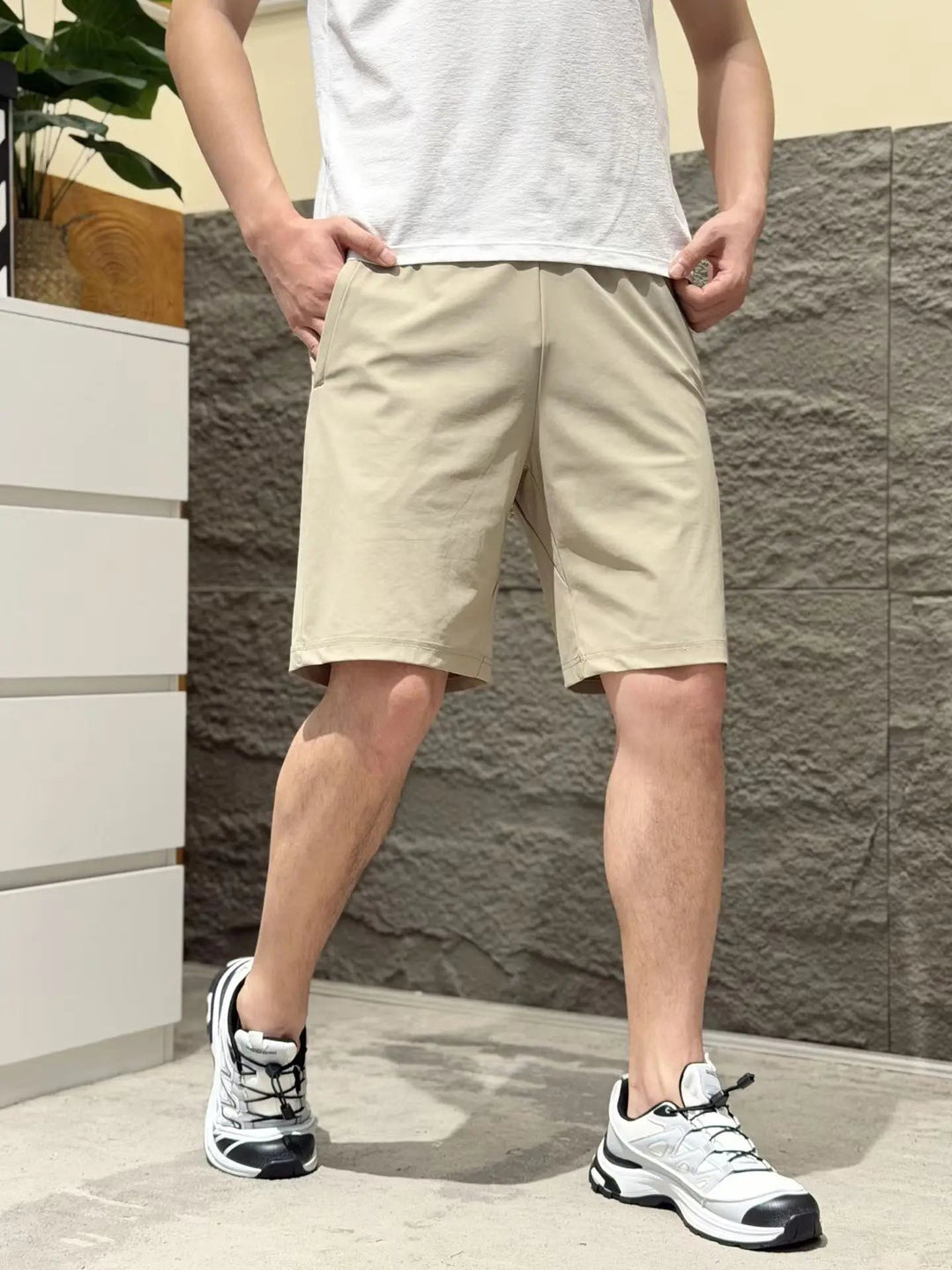 Heren Short | Straight | Trekkoord | Zomer