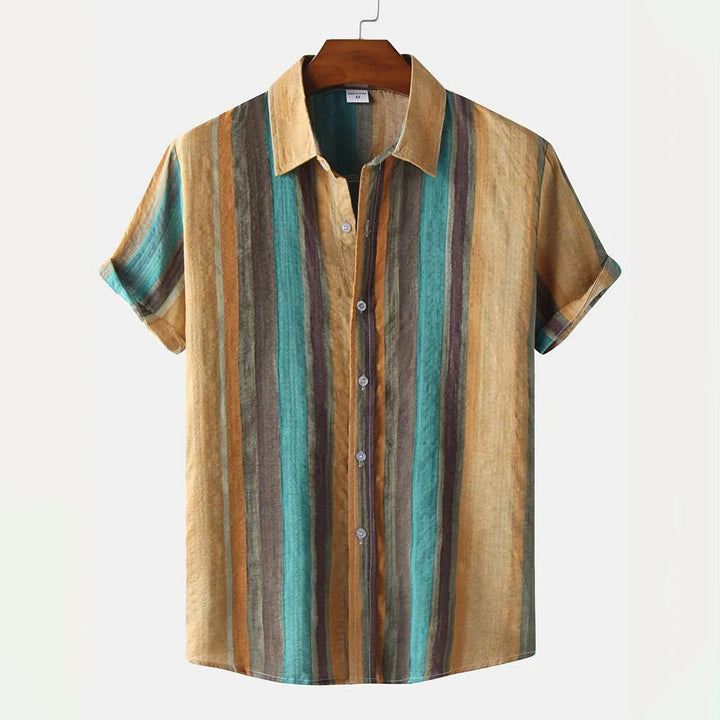 Heren Shirt | Verticale Banen | Tijdloze Stijl | Zomer