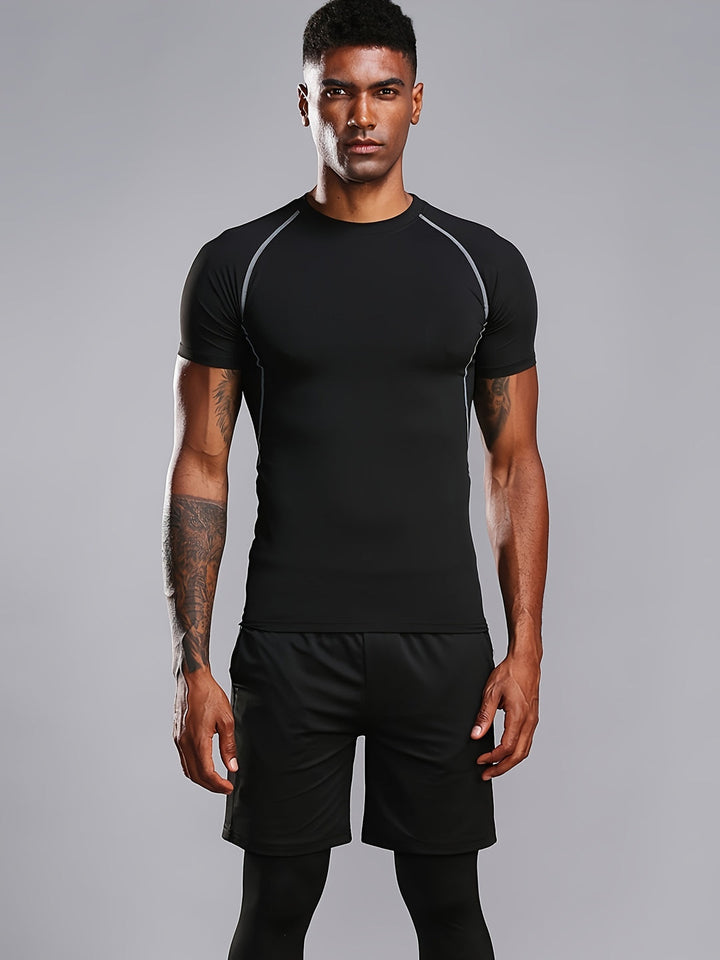 Heren Compressie Shirt | Slimfit | Korte Mouw | Zomer