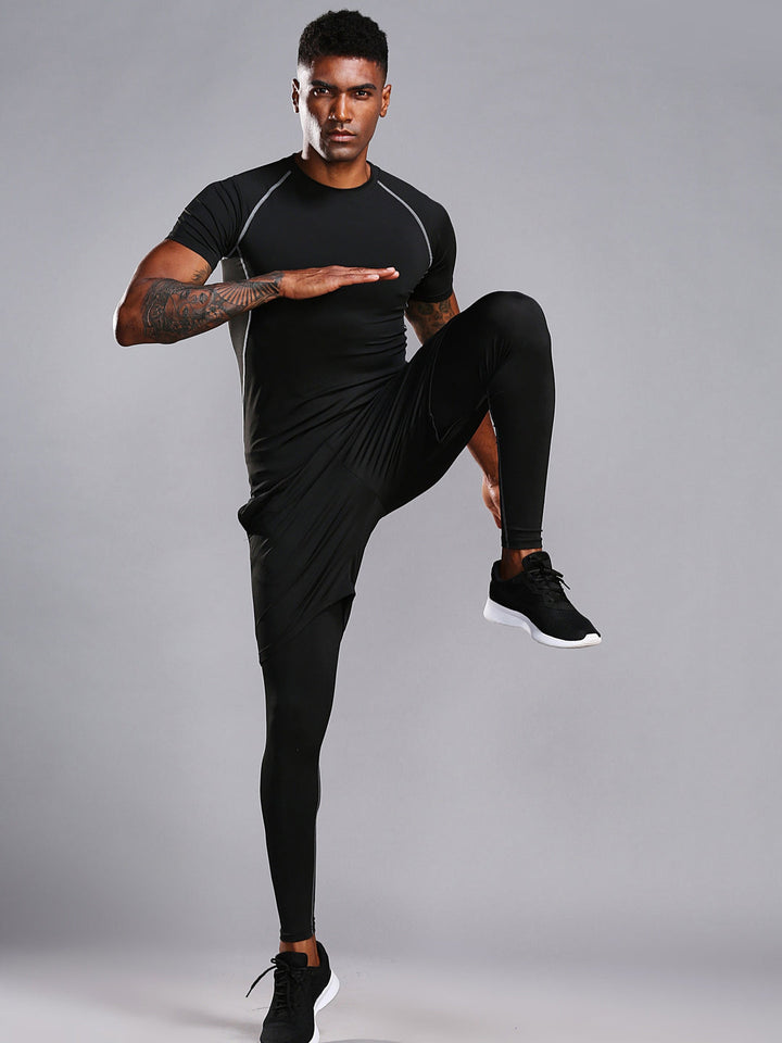 Heren Compressie Shirt | Slimfit | Korte Mouw | Zomer