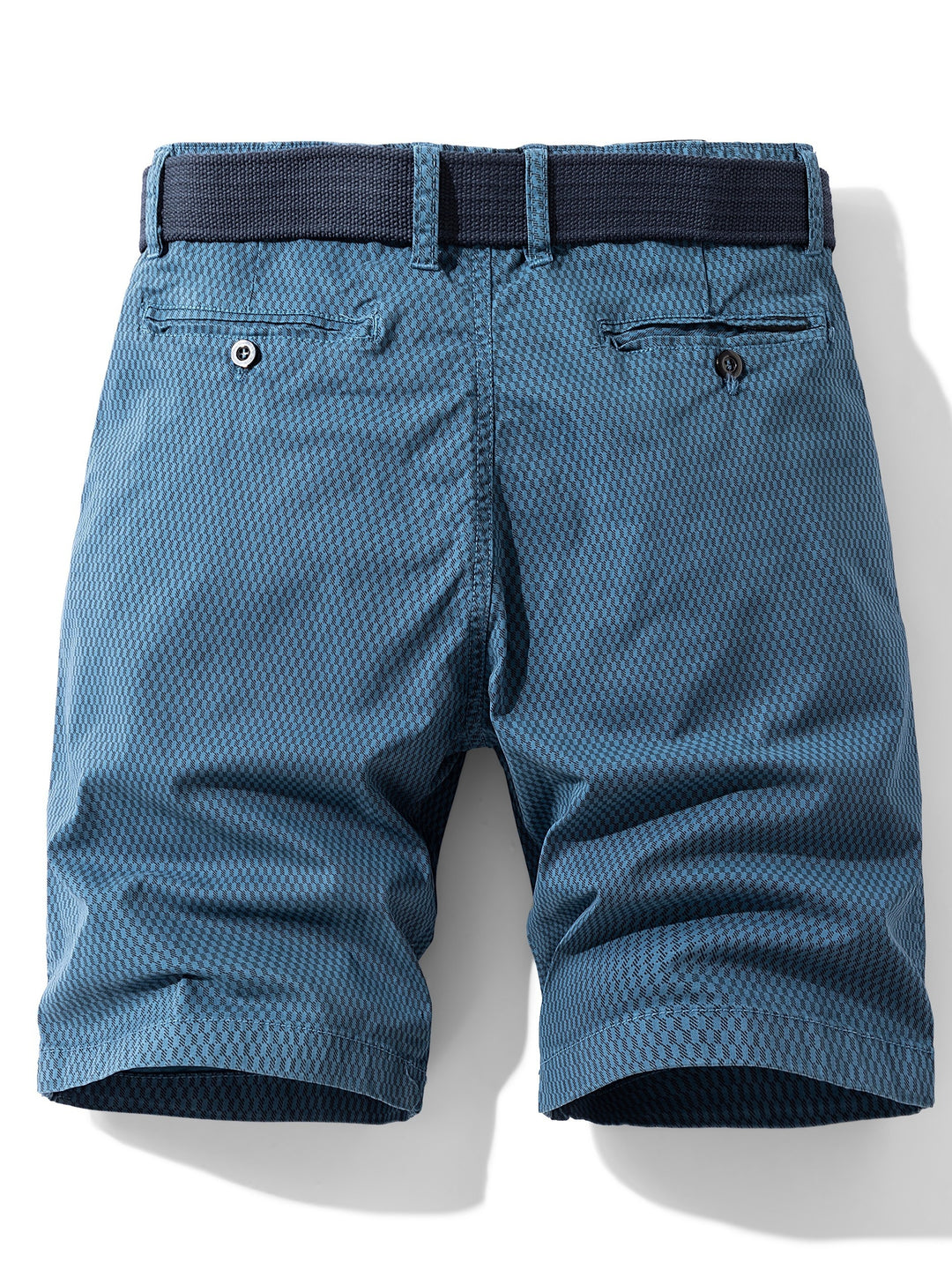 Herens Casual Katoen Blend Cargo Shorts | Gestreept Patroon | Normale Pasvorm