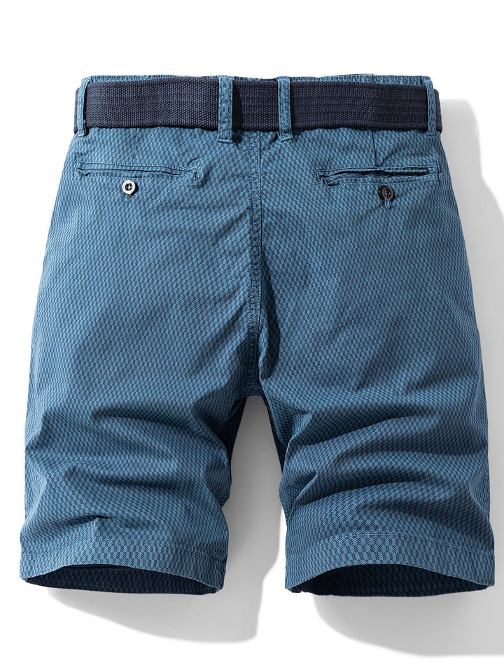 Herens Casual Katoen Blend Cargo Shorts | Gestreept Patroon | Normale Pasvorm