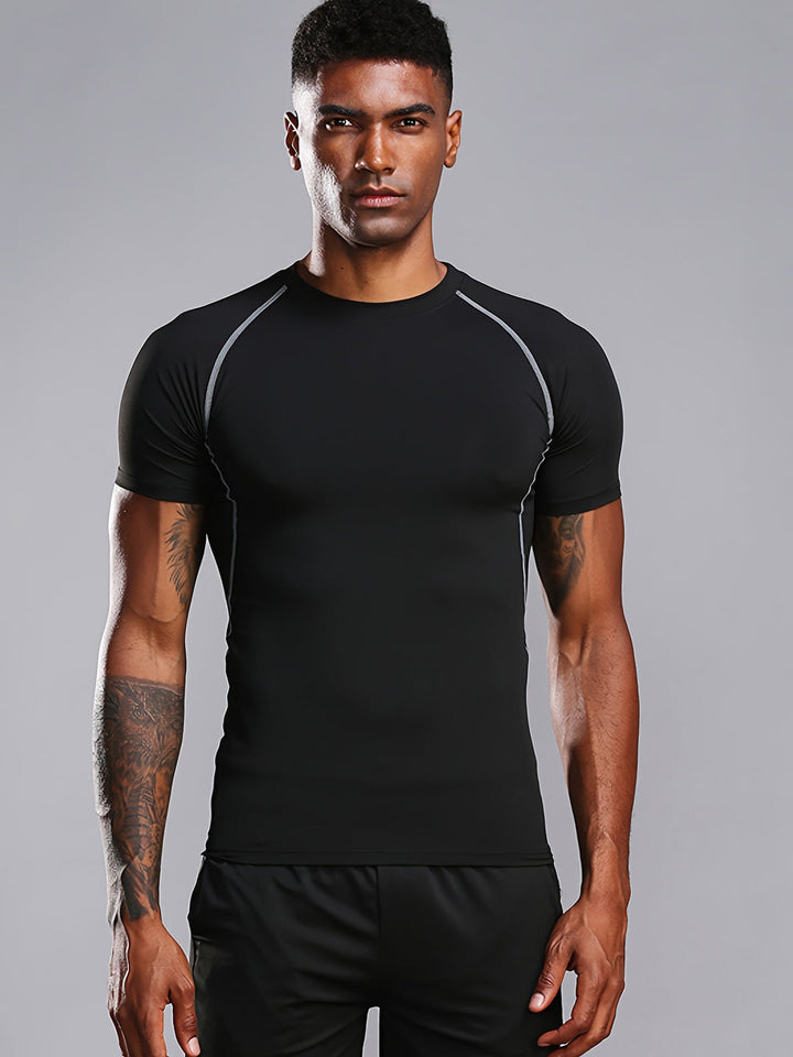 Heren Compressie Shirt | Slimfit | Korte Mouw | Zomer