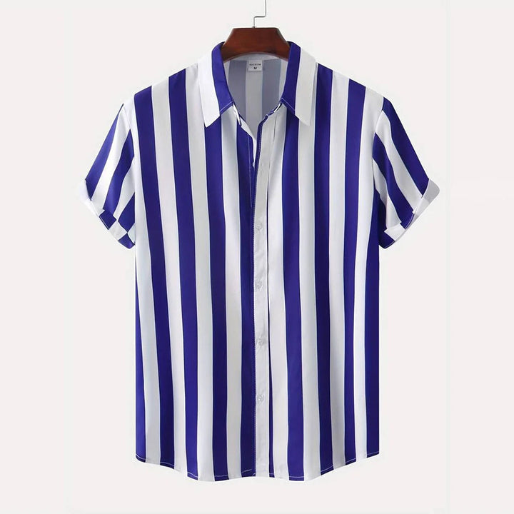 Heren Shirt | Verticale Banen | Tijdloze Stijl | Zomer