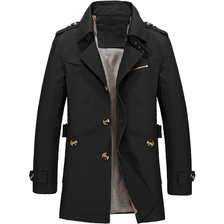 Winterjas Heren | Klassieke Trench Style | Stijlvolle Lange Jas