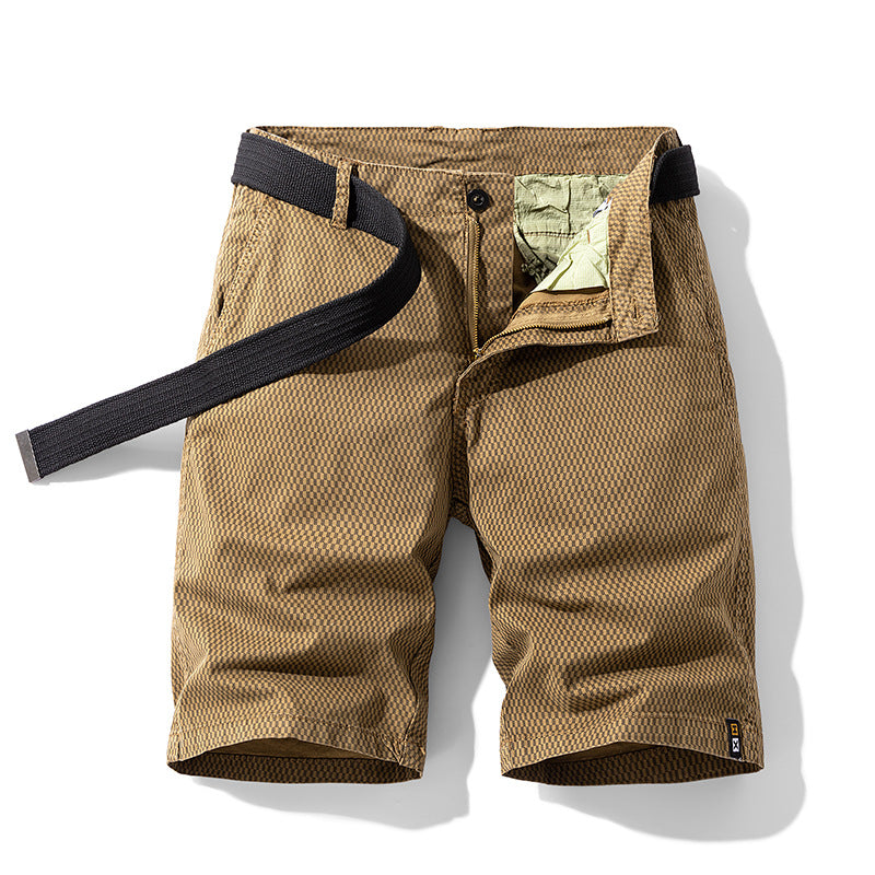 Heren Cargo Shorts | Gestreept Patroon & Normale Pasvorm | Katoenblend | Casual & Outdoor Sporten
