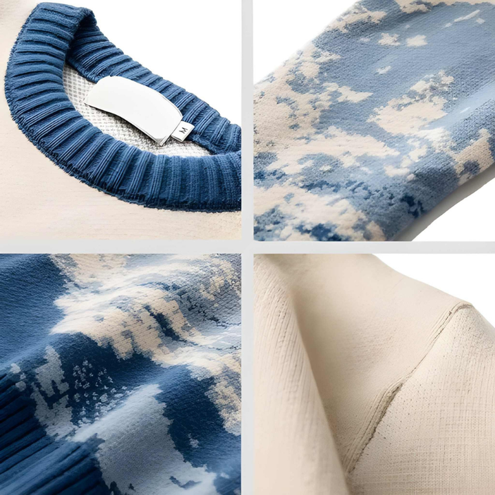 Truien Heren | Trui met Ronde Hals & Bergpatroon