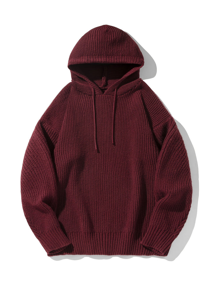 Heren Gebreide Hoodie | Retro Stijl & Comfortabel | Met Zakken | Lente/Herfst