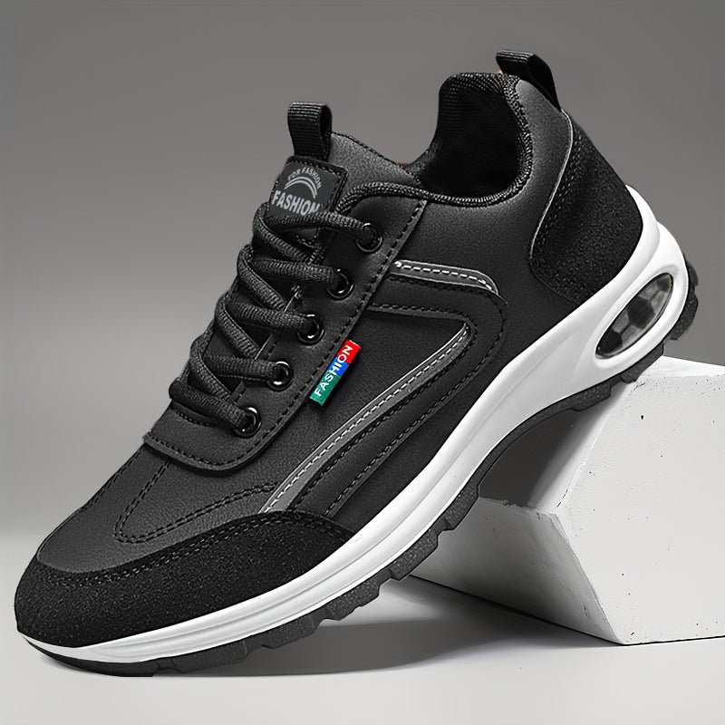 Witte heren sneakers | Antislip Zool & Vetersluiting | Sportschoenen