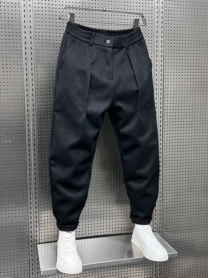Heren Broek | Wijde Pijpen & Losse Fit | Elegant & Casual | Polyester