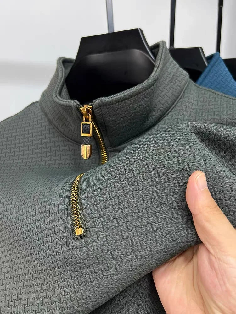 Stijlvolle Zip-Up trui voor heren met eersteklas comfort en moderne uitstraling | Nathan