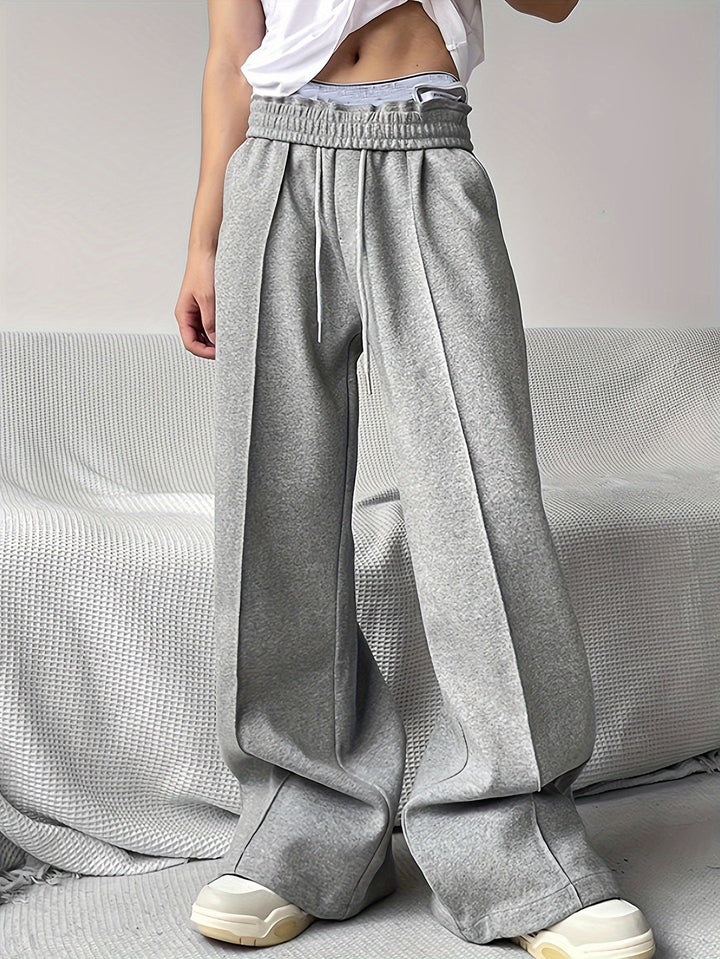 Heren Sweatpants | Wijde Pijp & Flared Fit | Elastische Taille | Vintage & Trendy