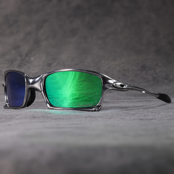 Heren Zonnebril | Sportief Design | Gepolariseerde Lenzen | 100% UV-Bescherming | Metalen Frame 30g