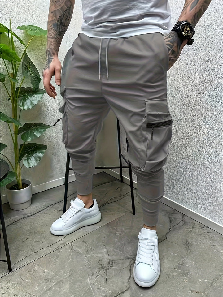 Heren Cargo Broek | Losse Pasvorm & Trekkoord | Meerdere Zakken | Voorjaarstrend