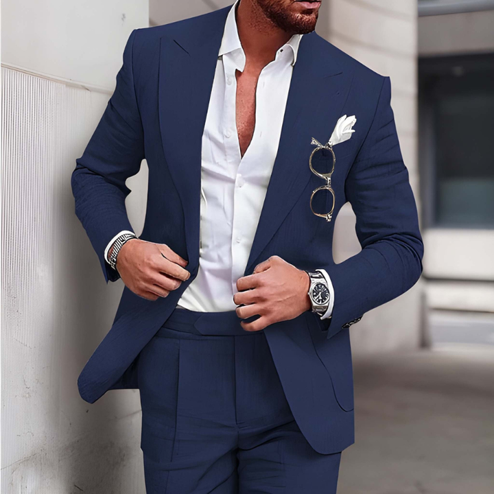 Heren Pak | Modieuze 2-Delige Set & Slim Fit | Elegant Kleding