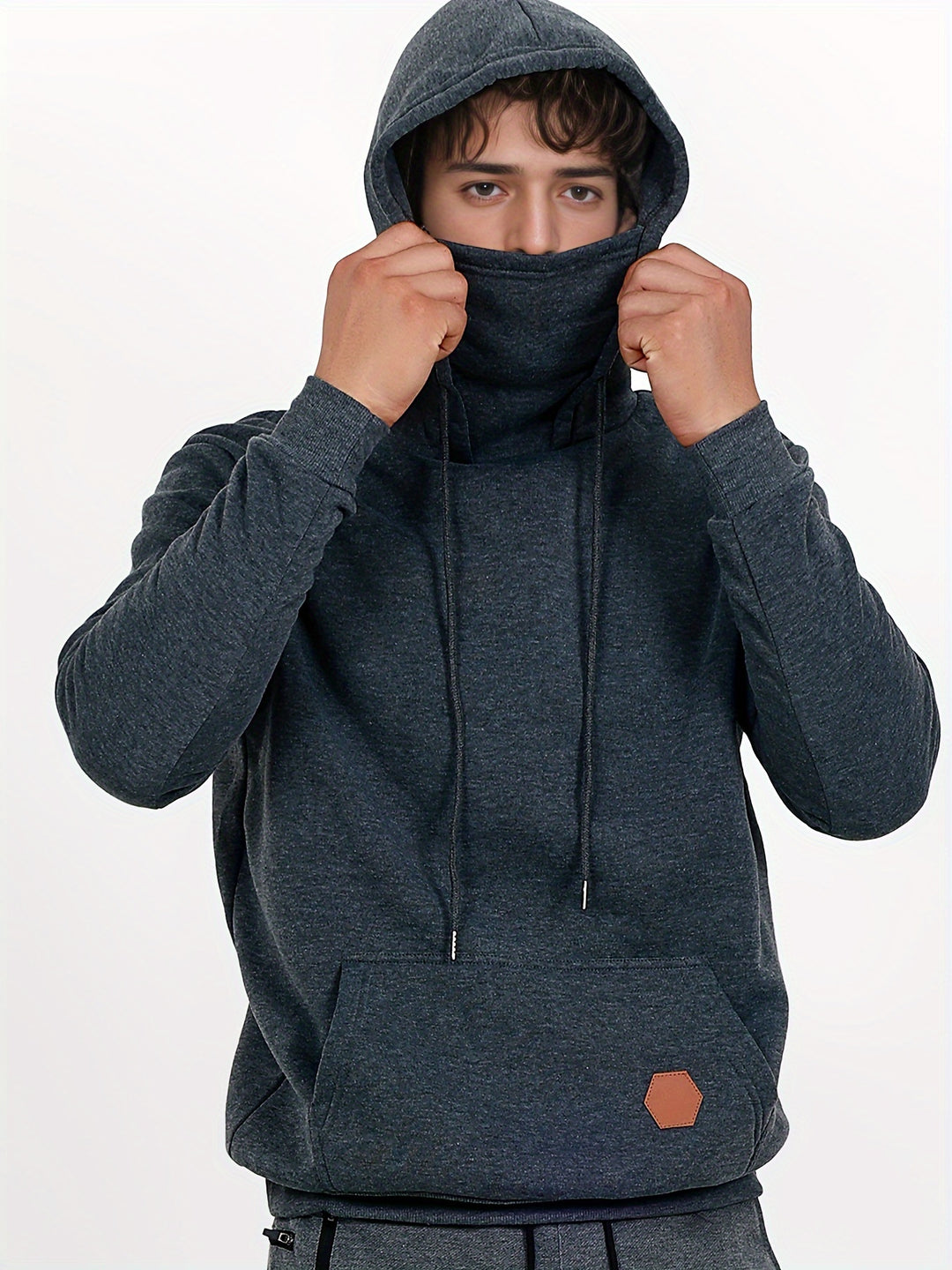 Heren sporthoodie | Stretch & Comfort | Appliqué Detail | Herfst & Winter