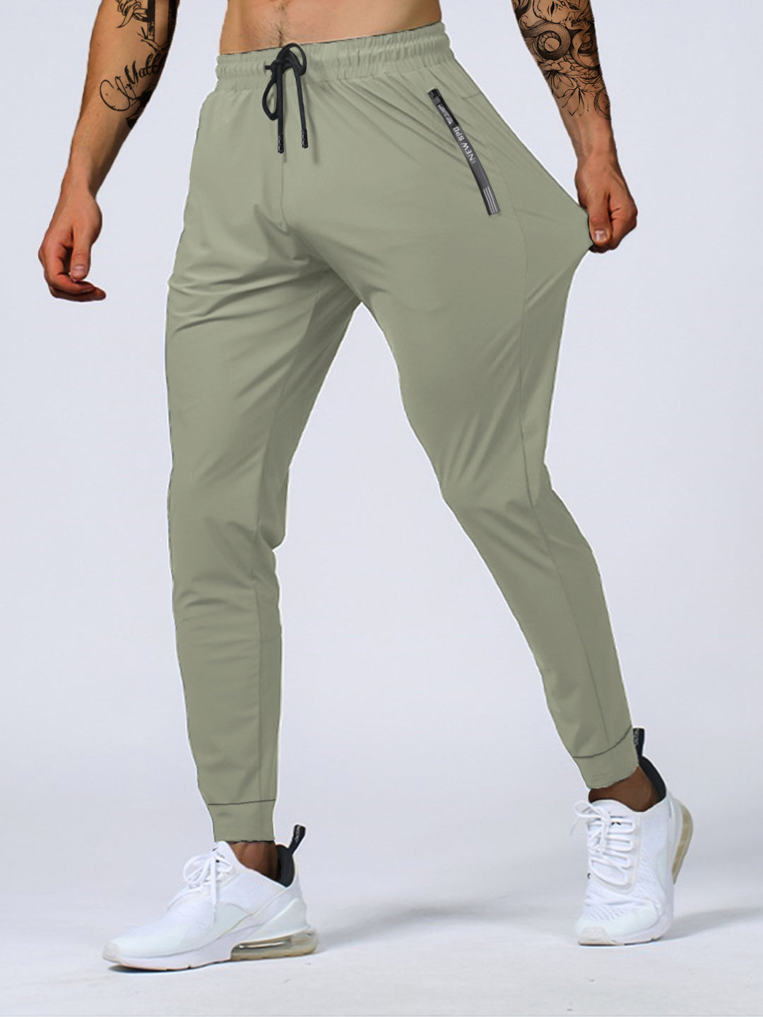 Heren Joggers | Ademend & Stretch | Ritssluiting & Trekkoord | Casual & Sportief