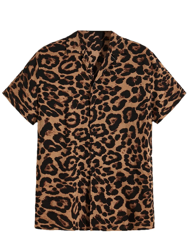 Heren Shirt | Korte Mouw | Bloemenprint | Zomer
