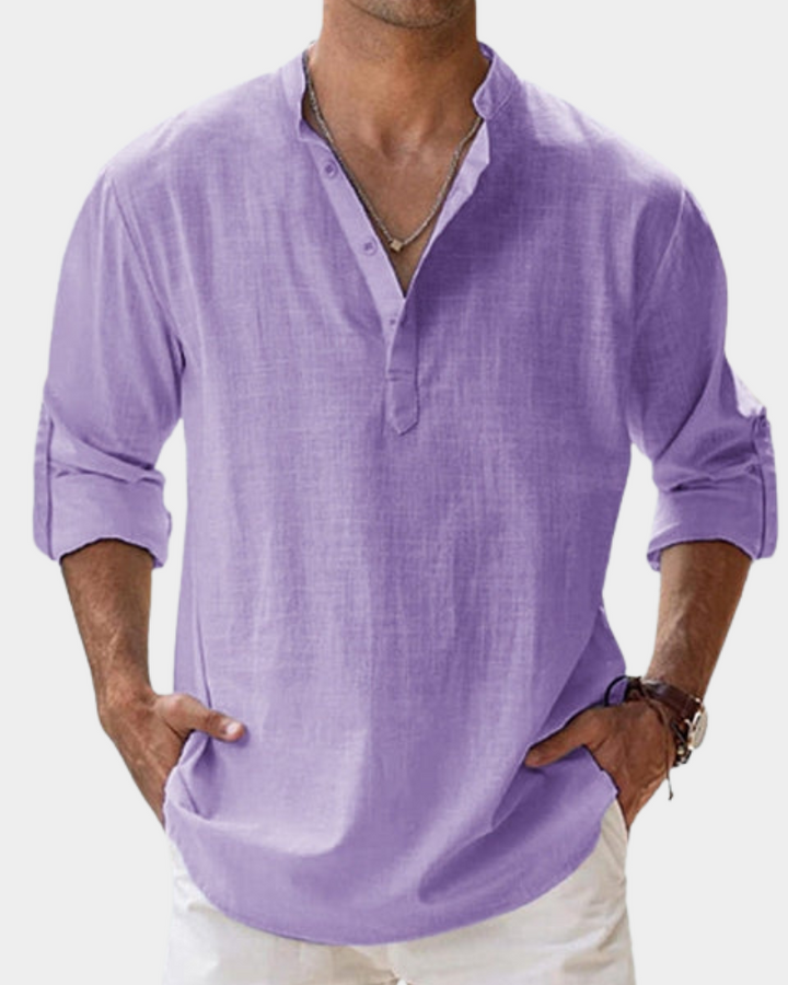 Heren Shirt | Straight | Lange Mouw | Zomer