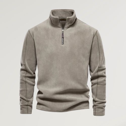 Knusse fleece coltrui voor mannen met moeiteloos comfort en chique uitstraling | Mika