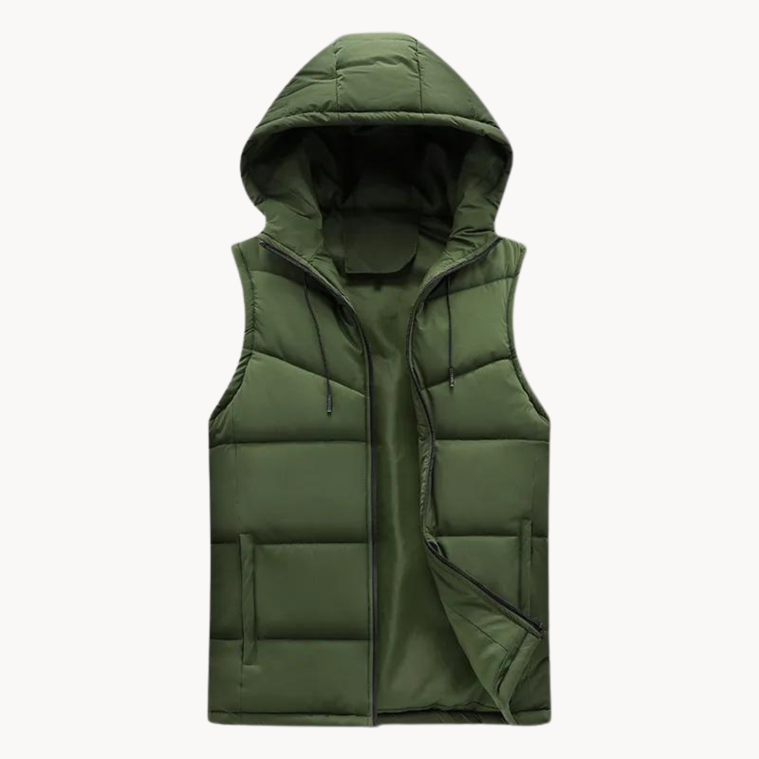 Heren Bodywarmer | Hooded Vest Heren | Comfortabel & Casual Elegantie