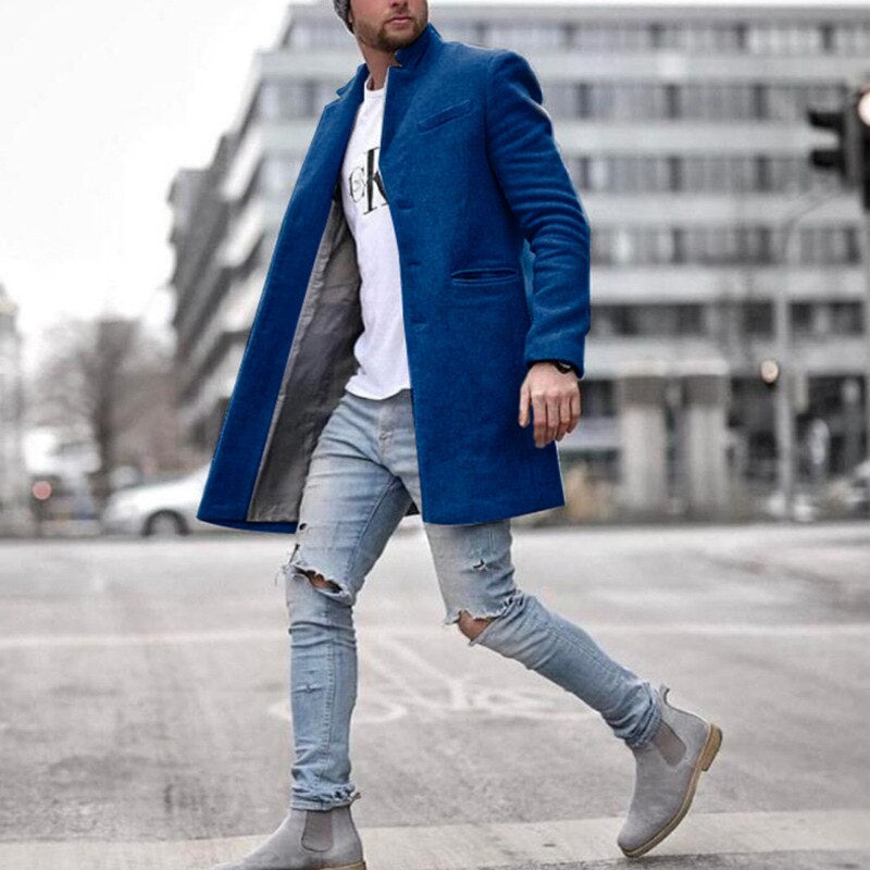 Klassieke lange wollen mantel voor tijdloze elegantie en winterse warmte | Mats