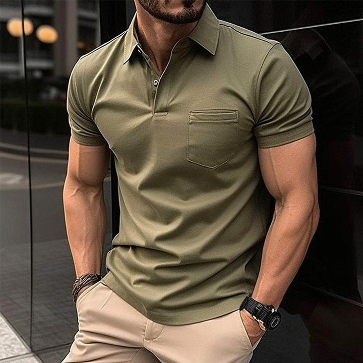Heren Polo T-Shirt | Slim Fit Sportief Model | Zijdezacht & Ademend | Katoen & Polyester