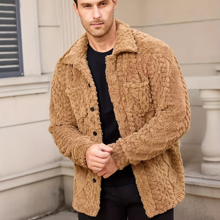 Winterjas Heren | Casual Bontjas | Knopen & Losse Pasvorm
