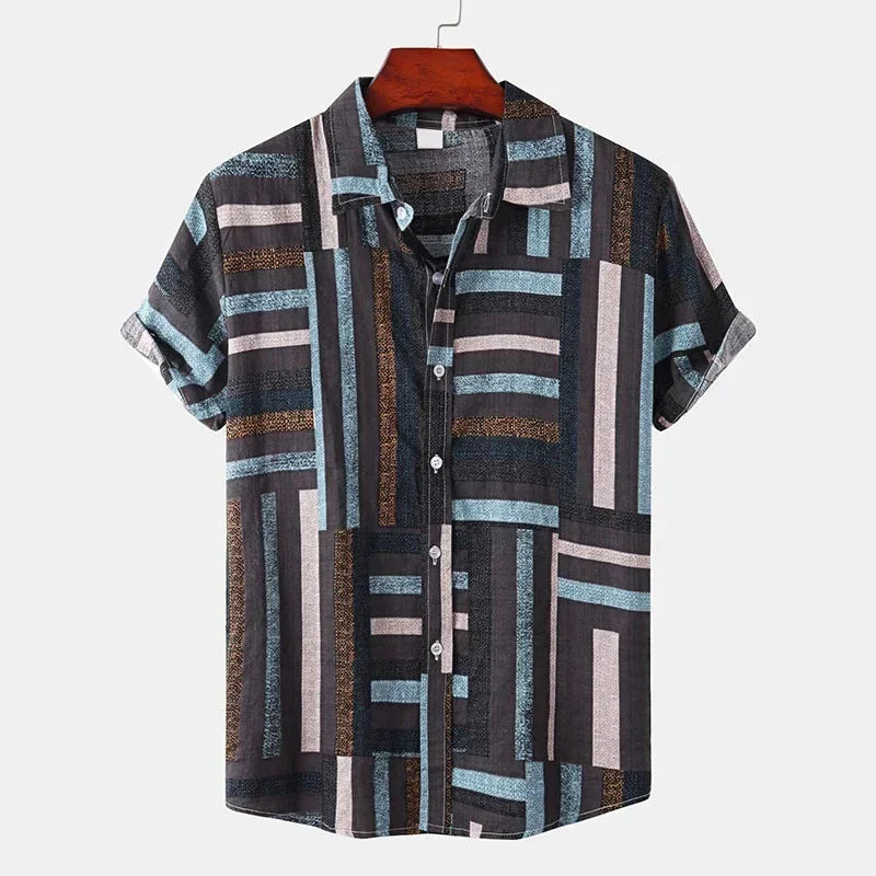Heren Shirt | Retro | Met Knoopjes | Zomer