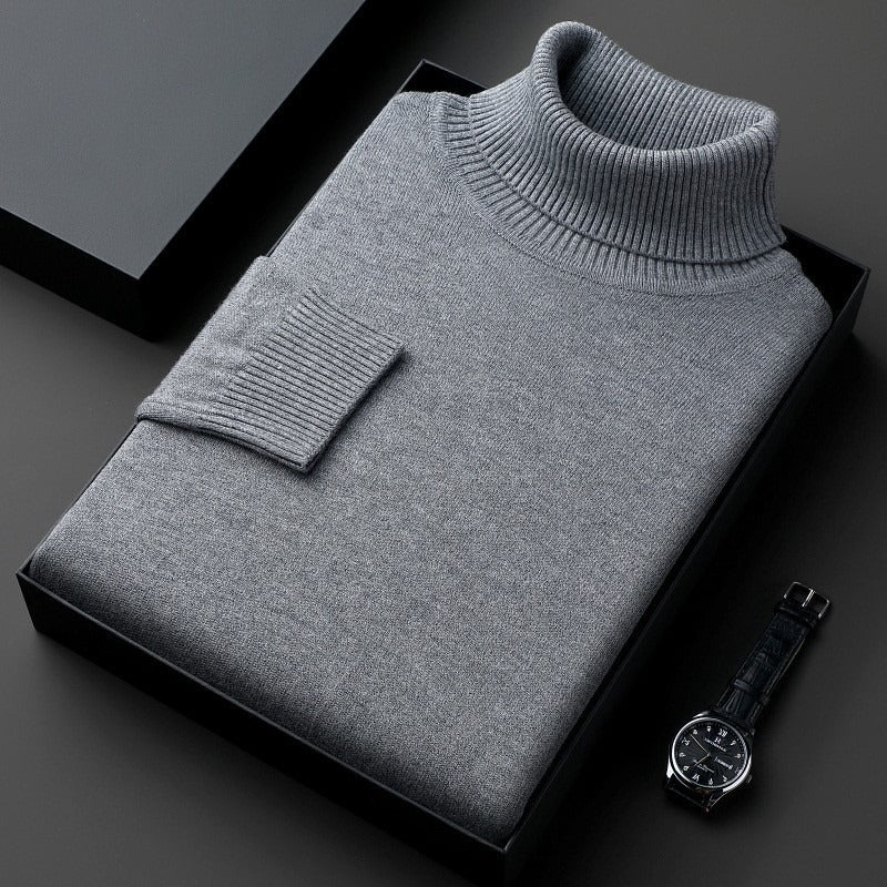 Truien Heren | Luxe Coltrui | Sweater met Fijngebreide & Zachte Textuur