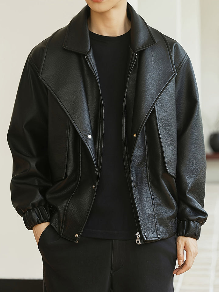 Heren Jas | Oversized | Met Brede Kraag | Lente