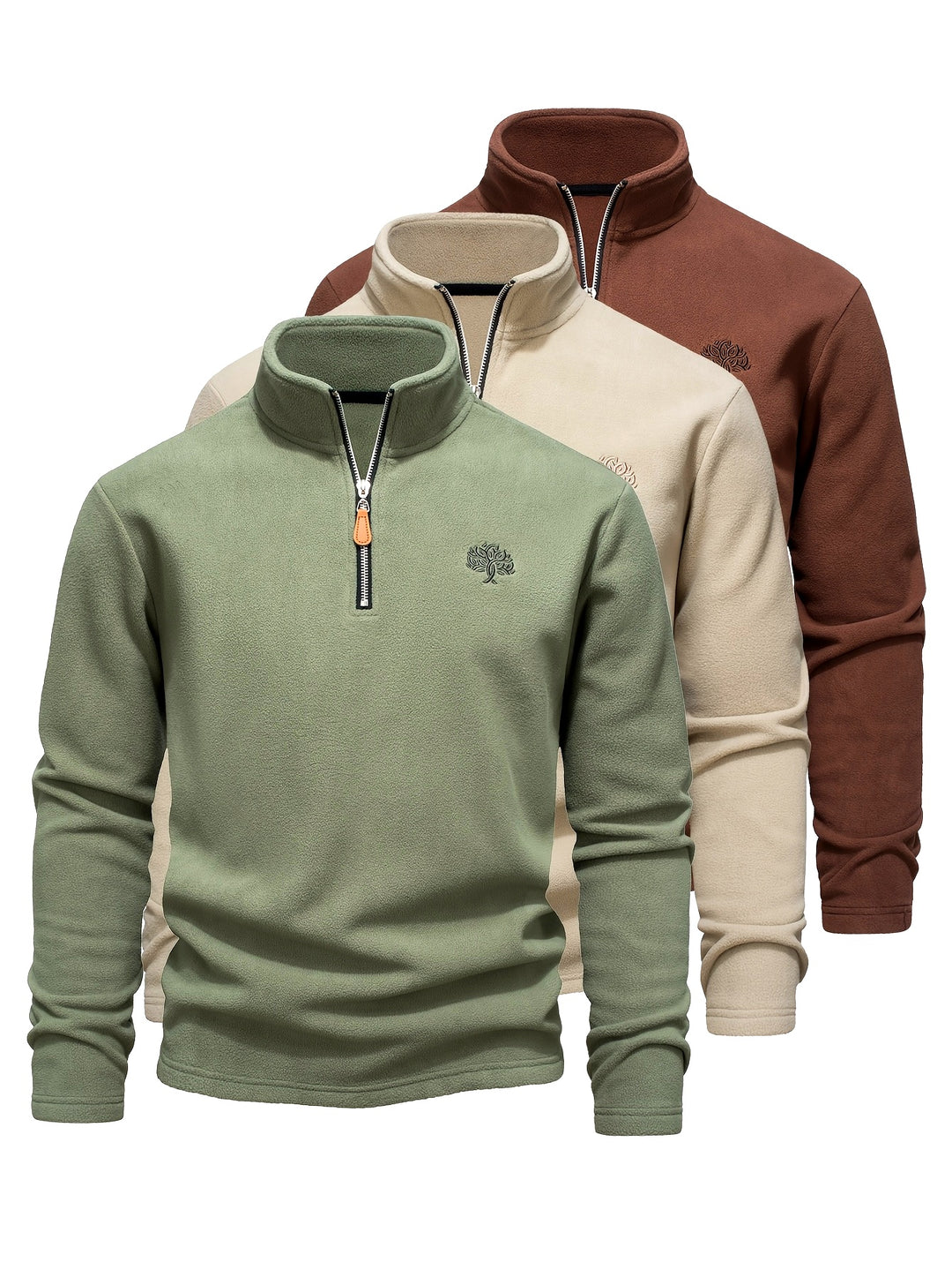 Truien Heren | Thermische Sweater | Half-Zip Staande Kraag | Winter
