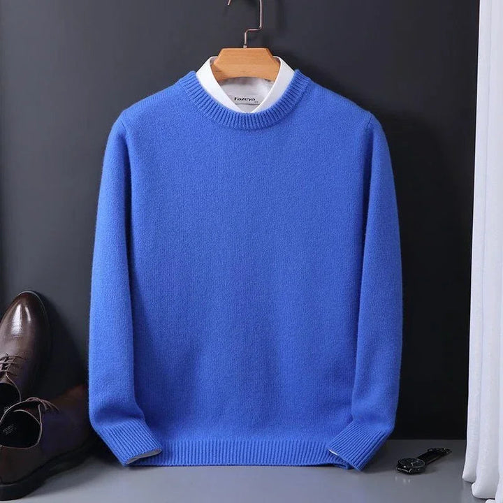 Truien Heren | Ronde Hals | Gebreide Pure Kleur | Casual Business