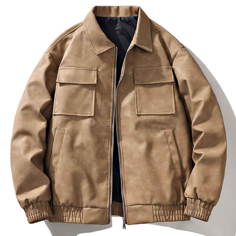 Winterjas Heren | Vintage Bomberjack | Ritssluiting & Zakdesign