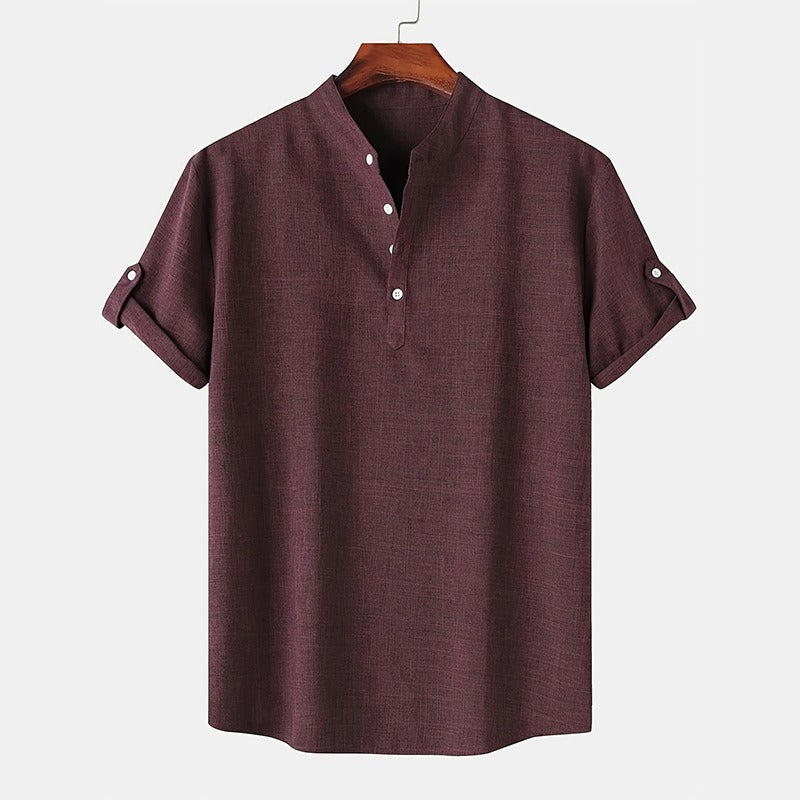 Heren Henley-Shirt | Lichtgewicht & Ademend | Casual Zomerstijl