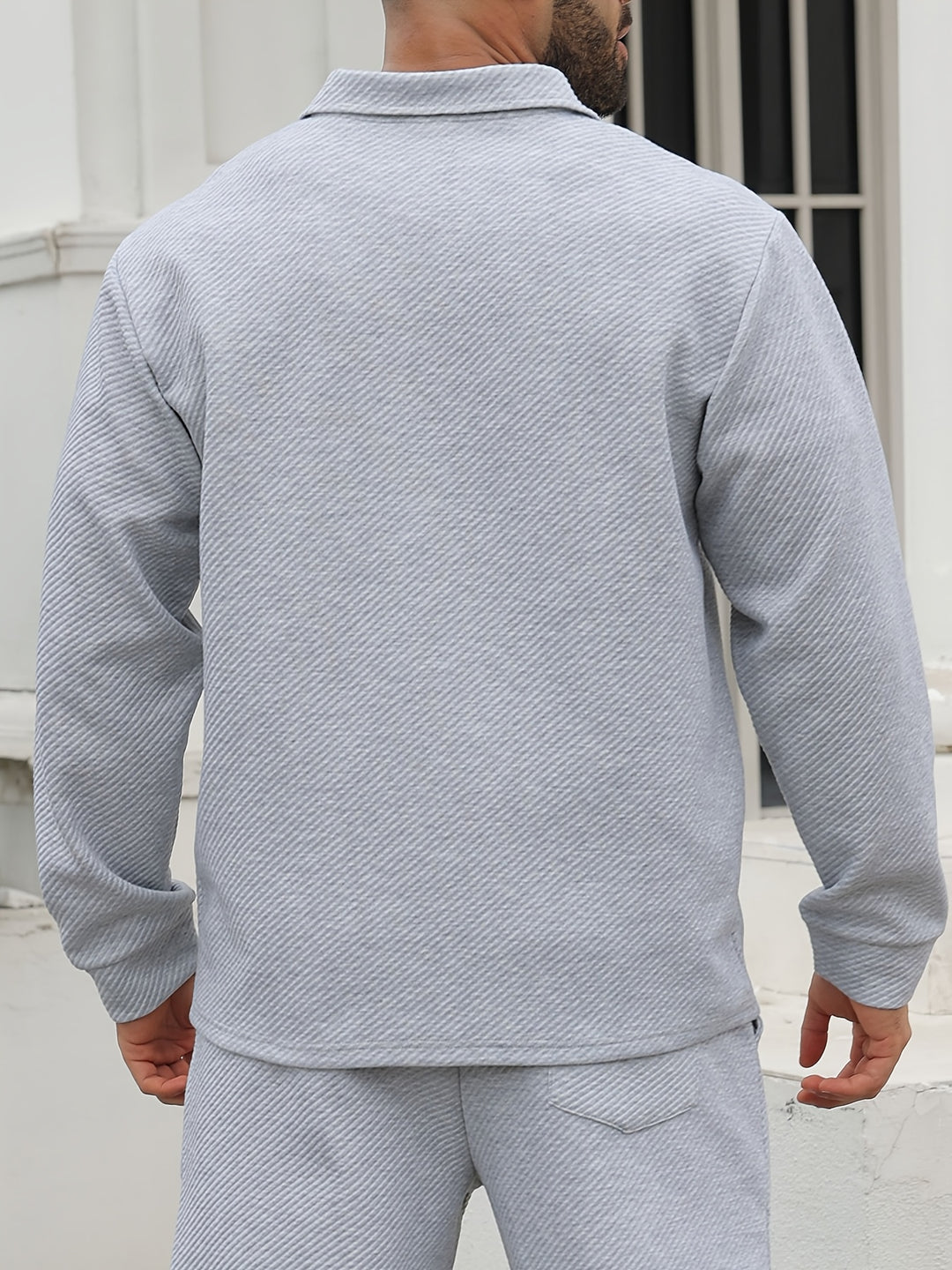 Heren Vrijetijdsjas | Casual & Modieus | Licht Elastisch & Geweven | Effen Kleur
