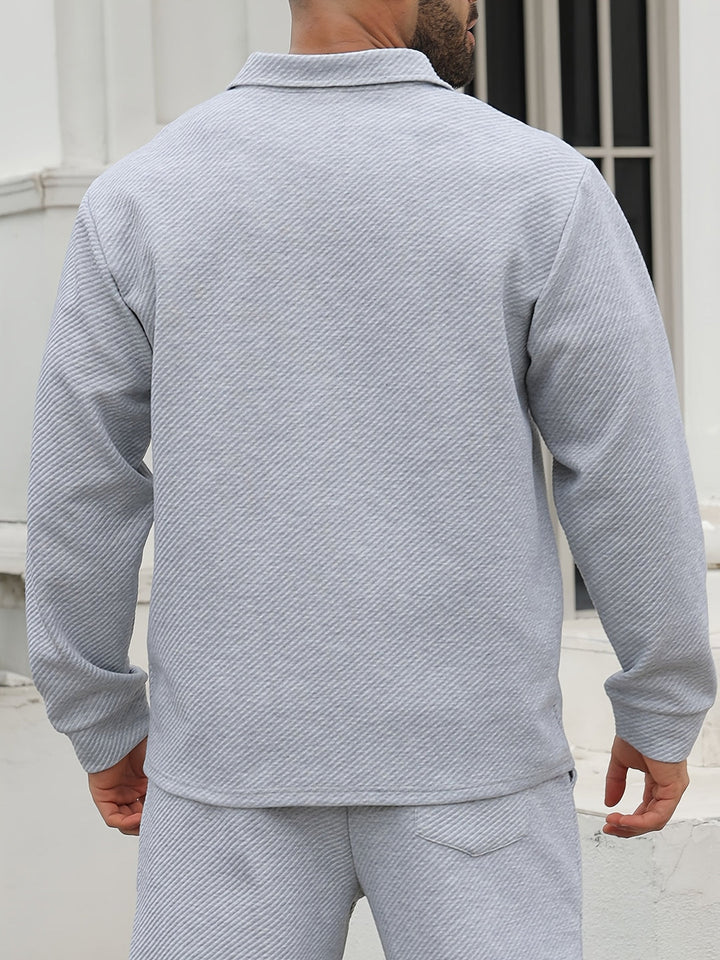 Heren Vrijetijdsjas | Casual & Modieus | Licht Elastisch & Geweven | Effen Kleur